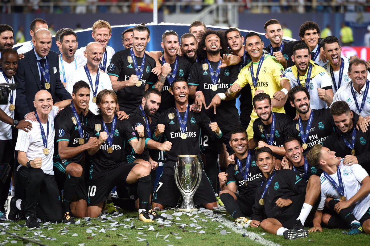 Real Madrid lift Super Cup after comfortable win over Manche