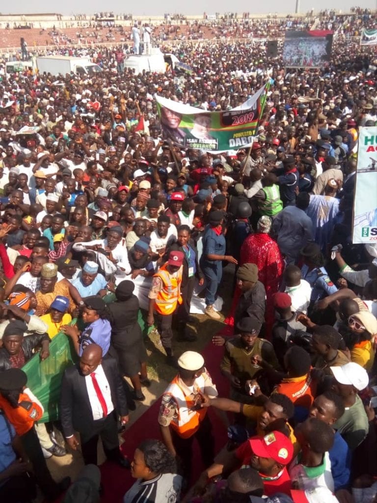 In Photos 'Power in numbers' Kaduna crowd roars for Atiku Per
