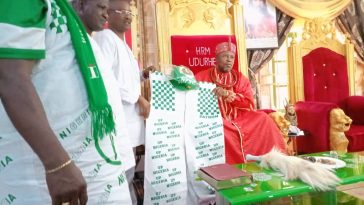 Delta monarch inaugurated as Grand Patron of Nigeria Football Supporters Club