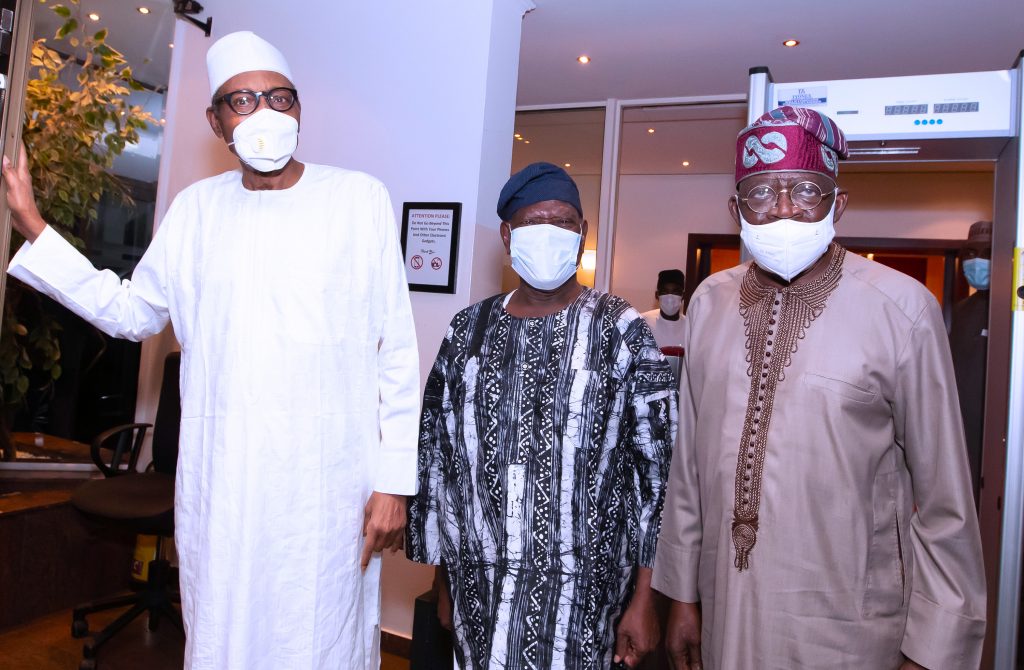 The Day In Pictures: Pa Akande, Tinubu visit Buhari at the Villa | Per ...