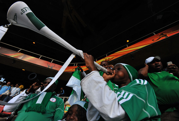 Nigerian in Diaspora donates six brand new trumpets to Nigeria Football Supporters Club