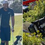 Golf icon, Tiger Woods, out in crutches after February lone accident