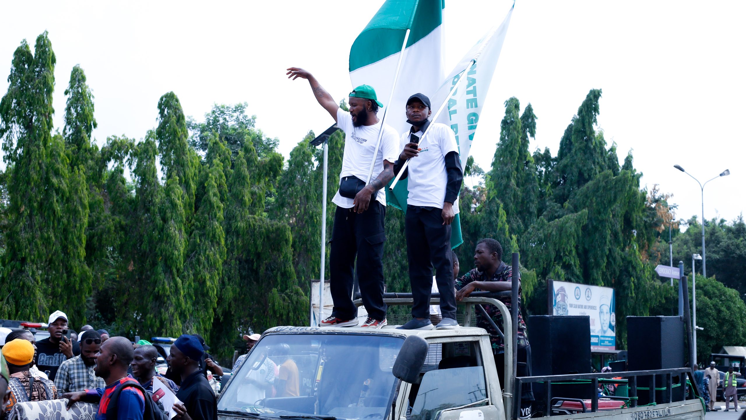 The Day in Pictures: Real-Time Results Demand: Peter Obi, Activists Converge at NASS