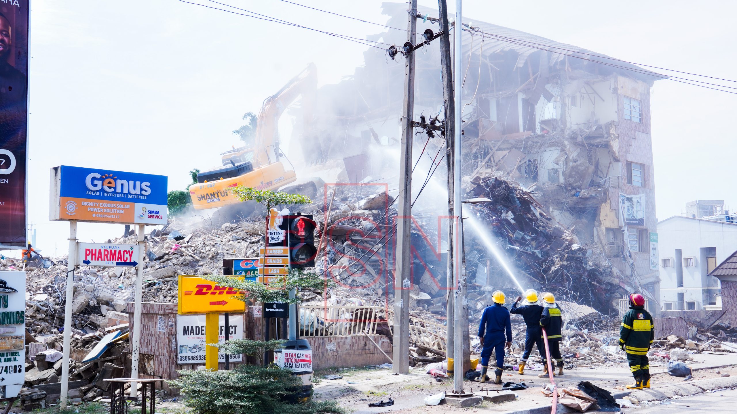 Building Collapse in Wuse, Abuja: FCTA Clears Site, No Casualties Confirmed